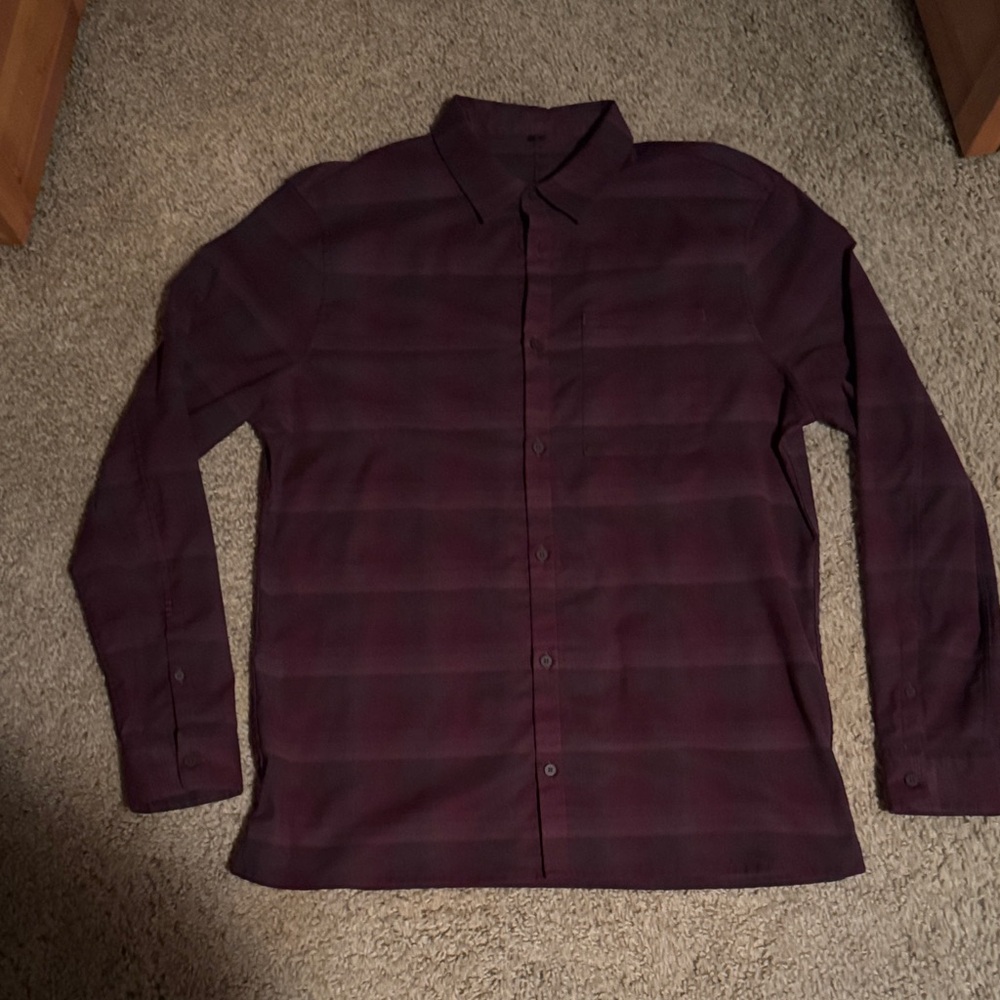 Men's Purple Plaid Shirt